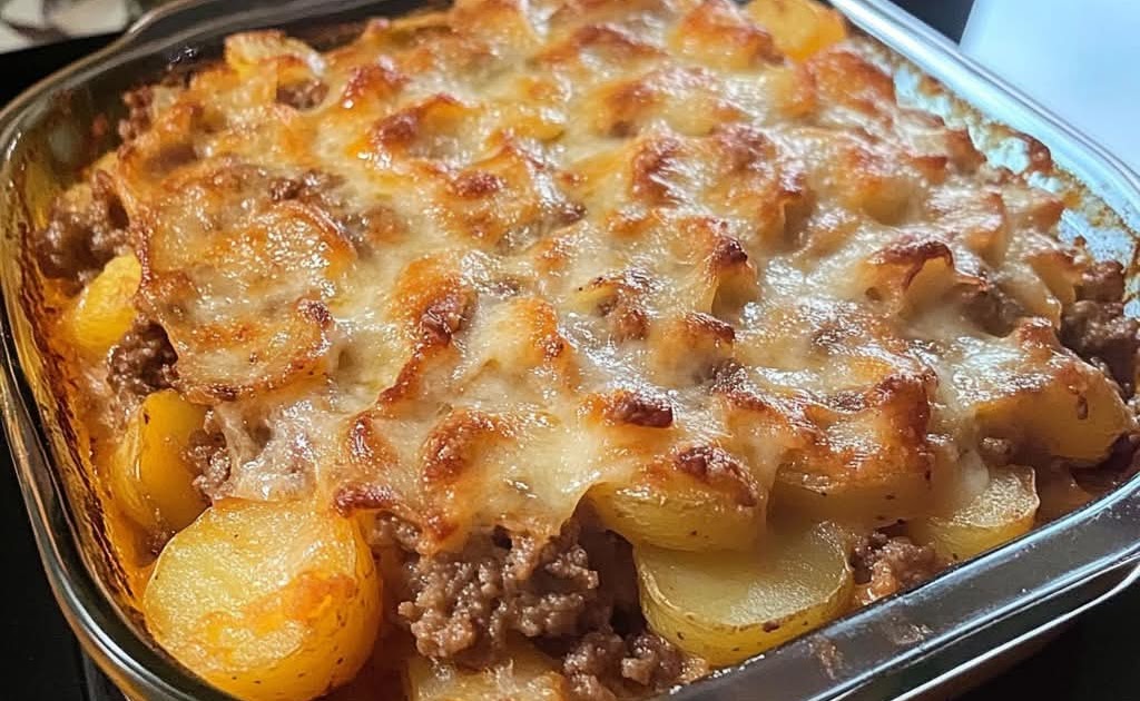 Potato and Ground Beef Gratin